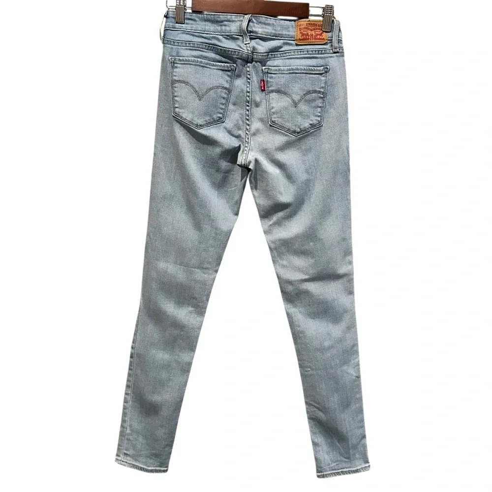 (Sold)Levi's 711 Skinny Jeans Women’s Size 27 Light Wash Mid Rise Stretch 27x 30 - Picture 5 of 12